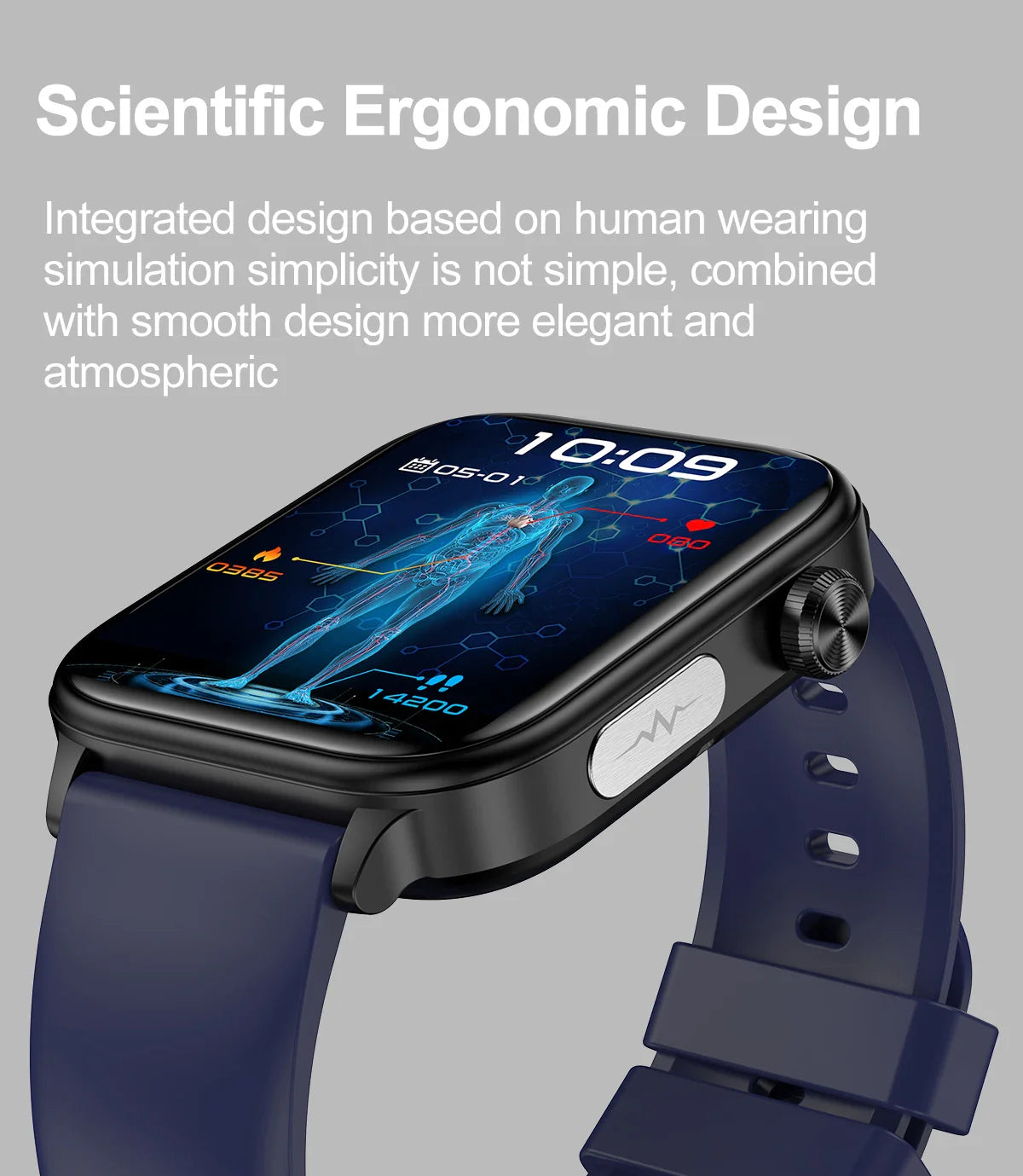 2025 Nuovo AI Diagnosi Lipidi nel sangue Acido urico Test di composizione corporea Smart Watch per uomo ECG + PPG Chiamata Bluetooth Salute Smartwatch