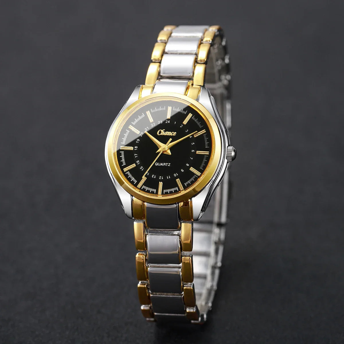 4 pezzi/set moda quadrante piccolo orologi da donna braccialetti da polso analogico al quarzo di lusso da donna Set Reloj Mujer (senza scatola)