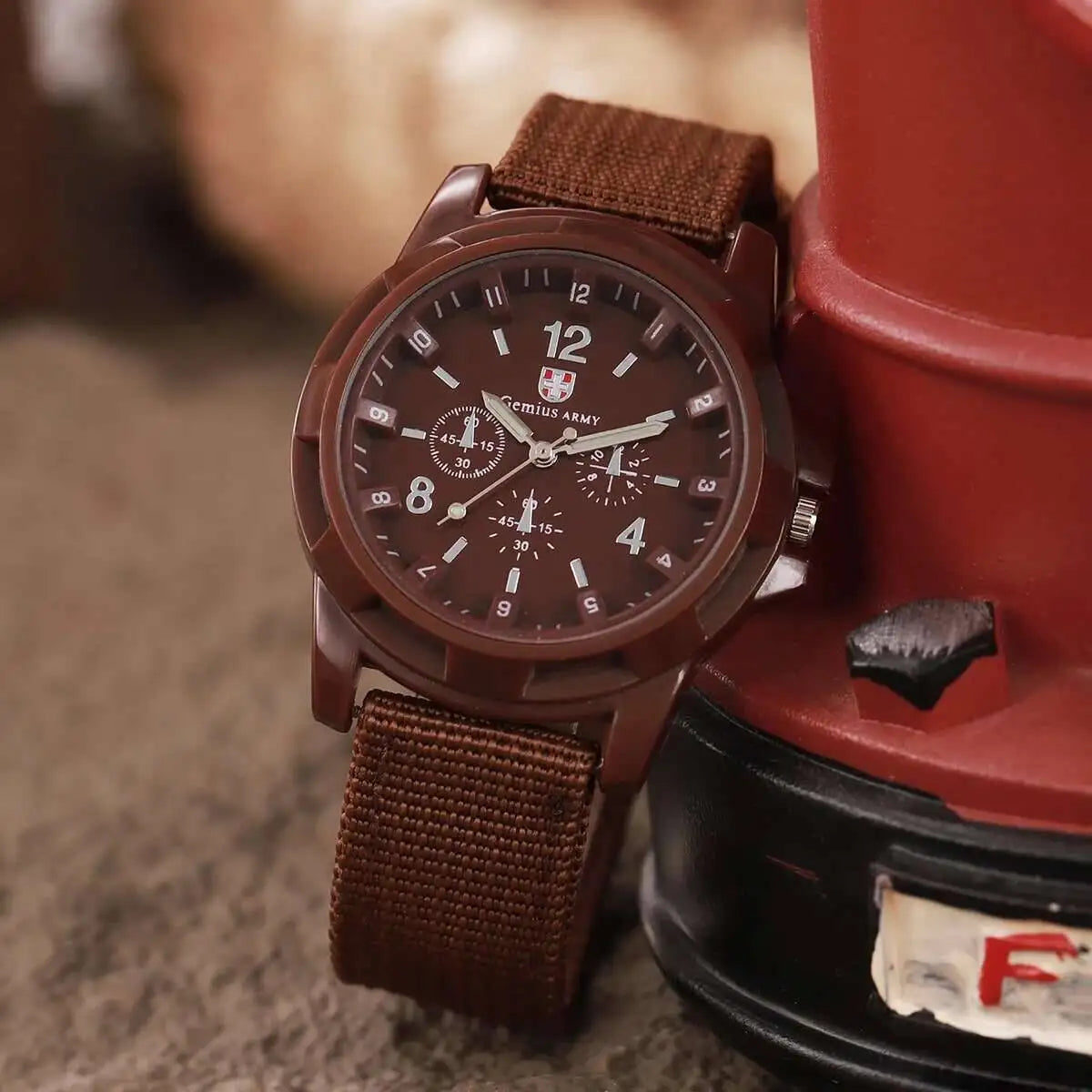 Orologi militari da uomo casual Orologio da polso sportivo al quarzo Cinturino in nylon Orologio da uomo Relogio Masculino (senza scatola)