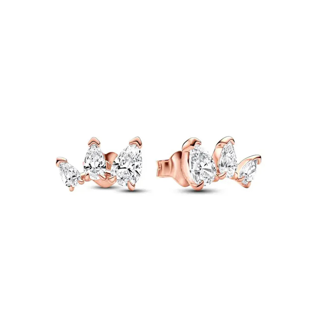 Orecchini in Argento Puro 925 con Zirconi a Forma di Cuore, Stella, Luna e Cerchio, Gioielli per Donne, Regalo per Compleanno, Festa della Mamma, Accessori