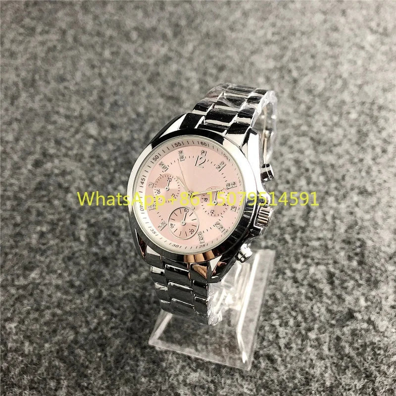 Nuovi orologi da polso da donna in acciaio inossidabile, orologi al quarzo da donna, orologi eleganti da donna di marca di lusso, orologi da donna