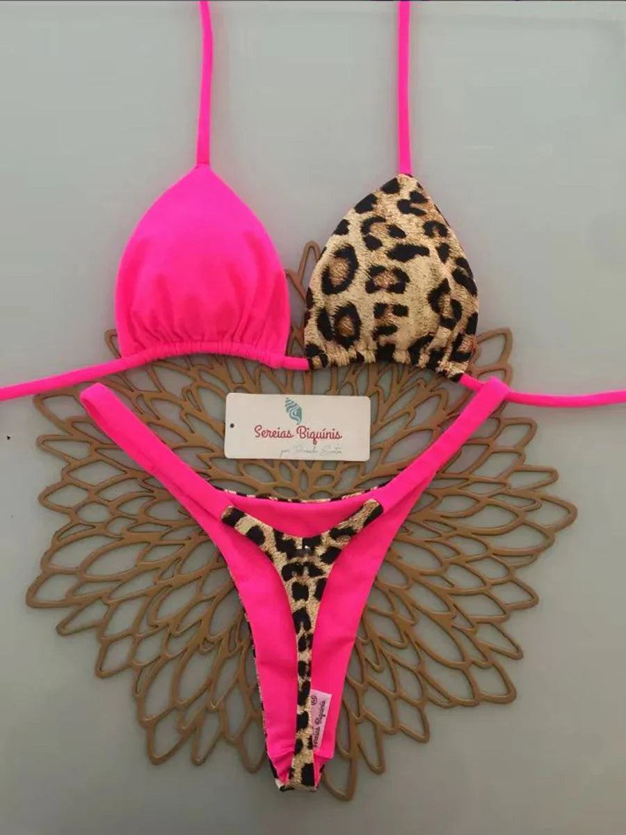 Micro Bikini 2026 Costume da bagno donna Nuovo costume da bagno sexy Halter Bikini Set brasiliano Biquini Perizoma femminile Beachwear Party Wear