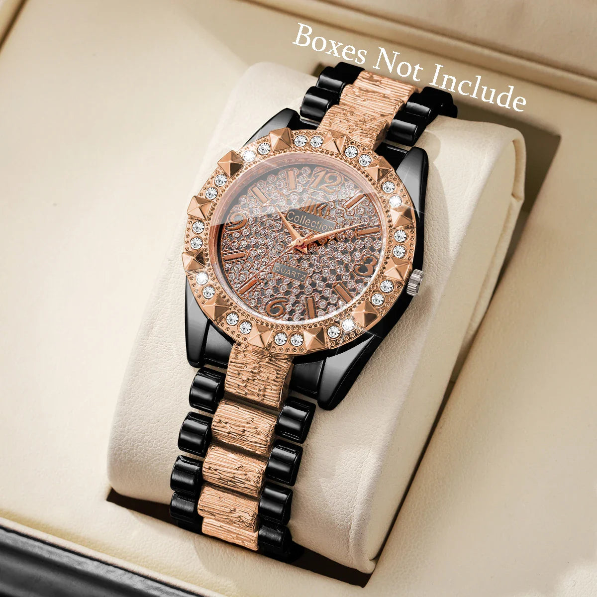 Orologi da donna con diamanti di lusso Orologio da polso al quarzo da donna con quadrante arabo alla moda Reloj Mujer Orologio da ragazza regalo (senza scatola)