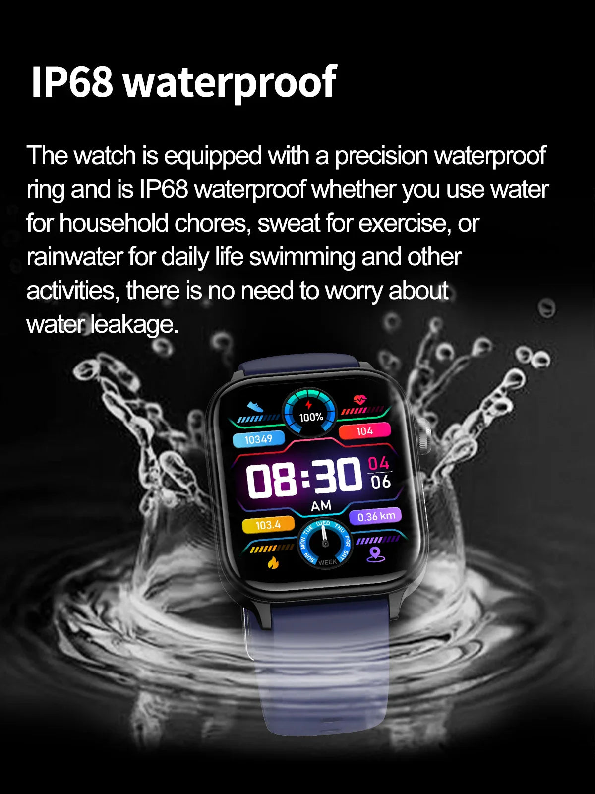 Nuovo 2025 Smartwatch per XIAOM1 con ECG+PPG, Monitoraggio Grasso Sanguigno e Acido Urico, Frequenza Cardiaca, Pressione Sanguigna, Chiamate Bluetooth per Uomini e Donne