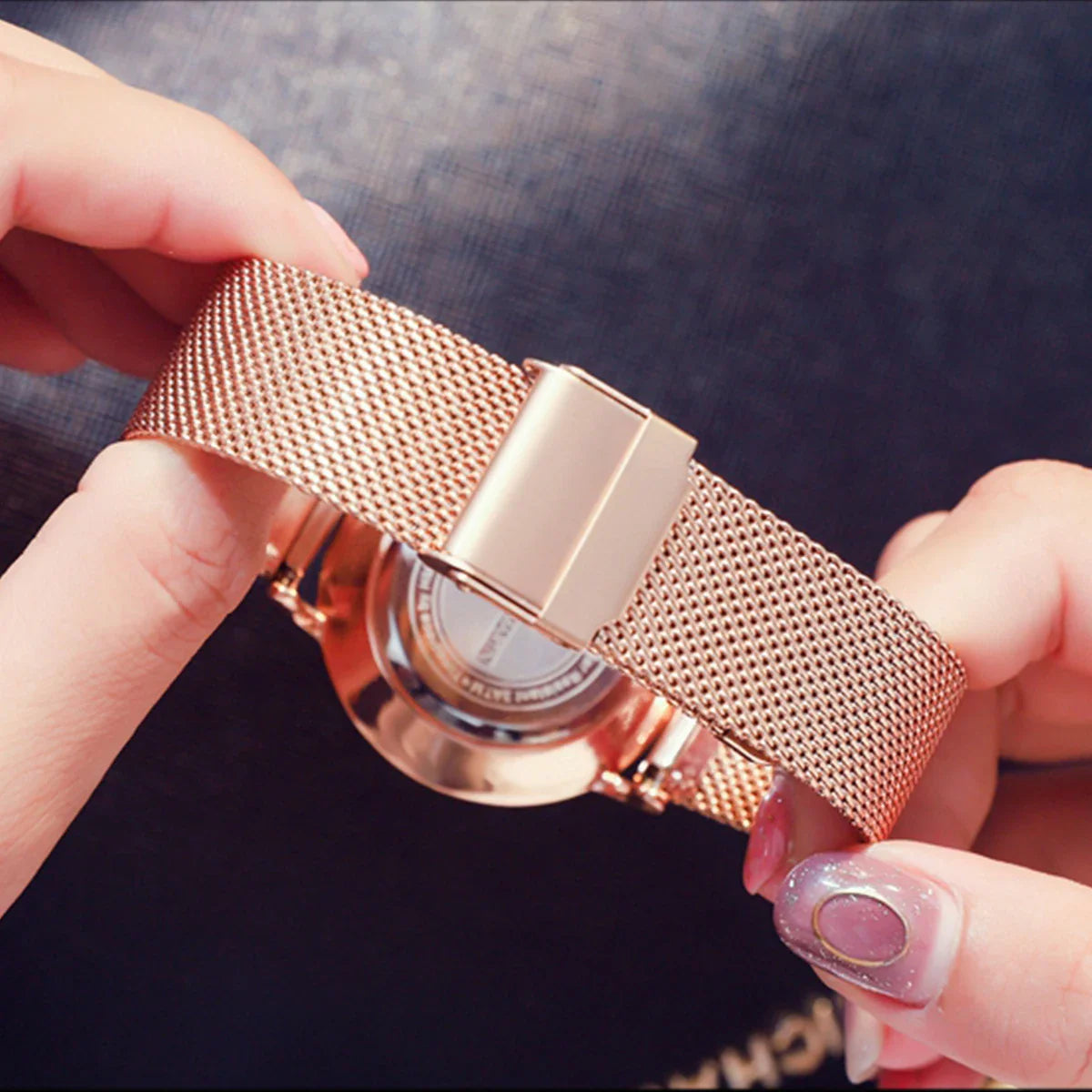 HANNAH MARTIN Movimento al quarzo giapponese in acciaio inossidabile di qualità del marchio Orologio Dropshipping da donna impermeabile da 36 mm in oro rosa completo