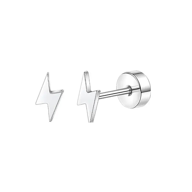 2 pz/set In Acciaio Inox Cuore Luna Earbone Della Vite Della Vite Della Sfera Orecchini con perno per Le Donne di Modo Dell'orecchio Trago Cartilagine Body Piercing
