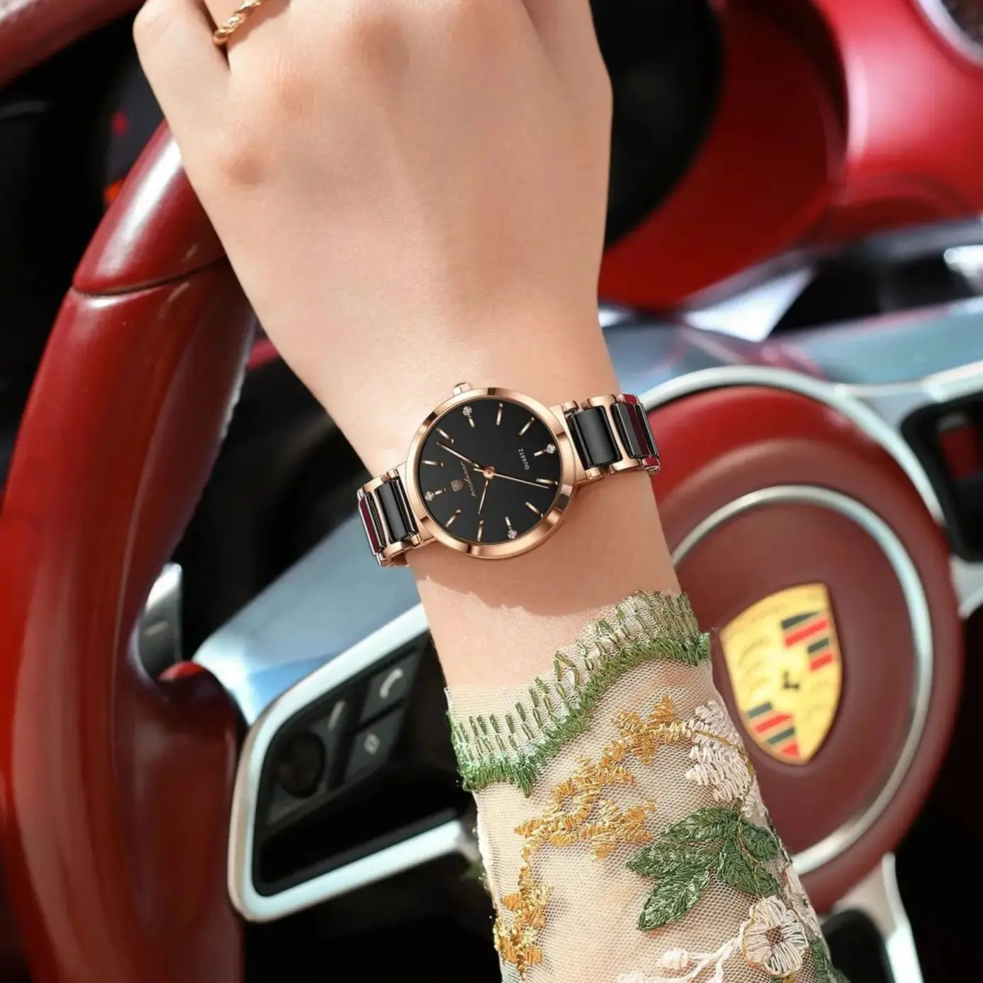 Orologio di lusso POEDAGAR Top Diamond per donna, orologio al quarzo da donna di alta qualità, impermeabile, in acciaio inossidabile, con scatola.