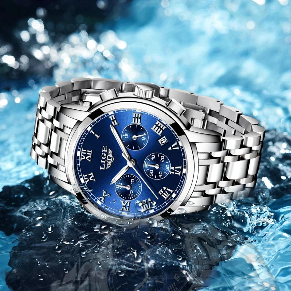 LIGE 2024 nuove donne di moda orologi da donna top brand di lusso creativo bracciale da donna in acciaio orologi orologio impermeabile al quarzo femminile
