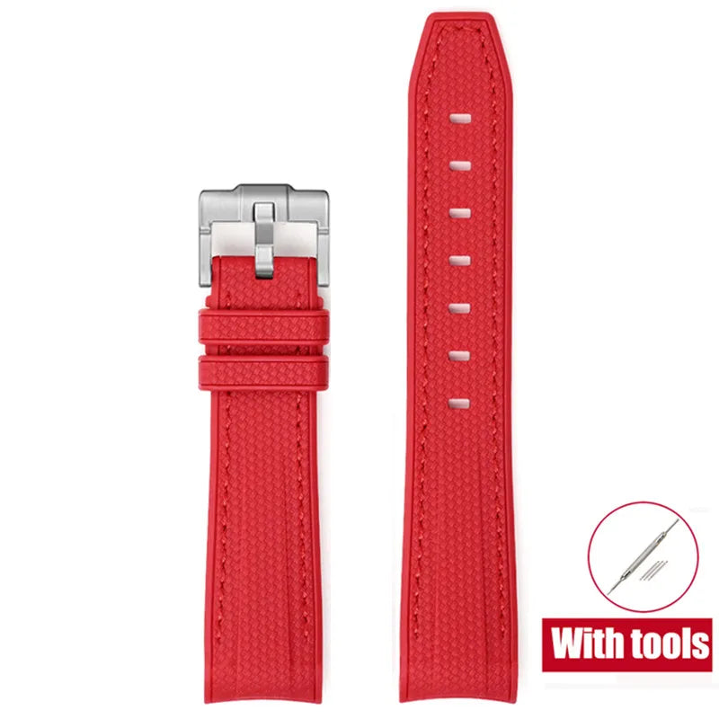 Cinturino in gomma per Swatch X Omega Joint MoonSwatch Cinturino sportivo impermeabile da 20 mm Cinturino con estremità curva in silicone per uomo donna