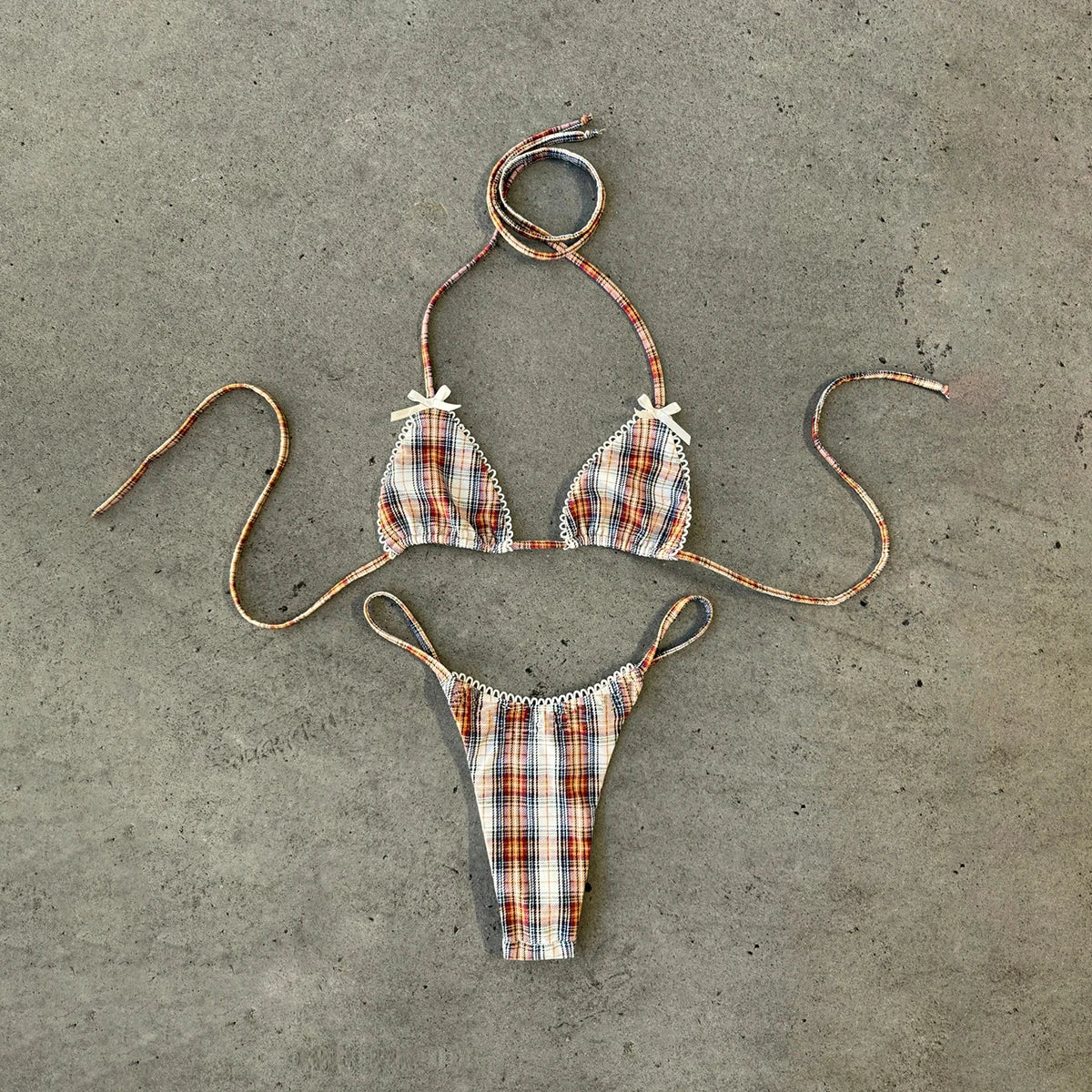 Bikini Push-Up 2026, Costume da Bagno Sexy da Donna, Set Bikini Brasiliano, Costume da Bagno con Fiocco, Abbigliamento da Spiaggia