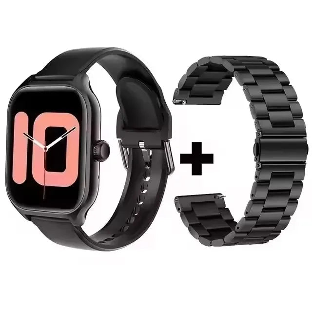 Smartwatch 2025 per Android e iOS, Schermo a Colori da 2,01 Pollici, Risposta alle Chiamate Bluetooth, Orologio Fitness Tracker per Donne e Uomini
