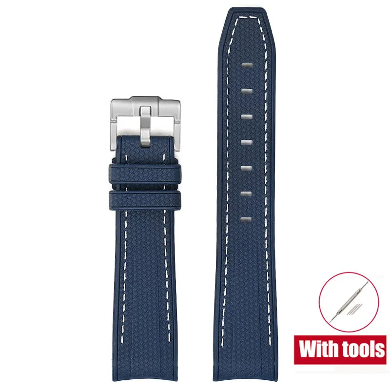 Cinturino in gomma per Swatch X Omega Joint MoonSwatch Cinturino sportivo impermeabile da 20 mm Cinturino con estremità curva in silicone per uomo donna