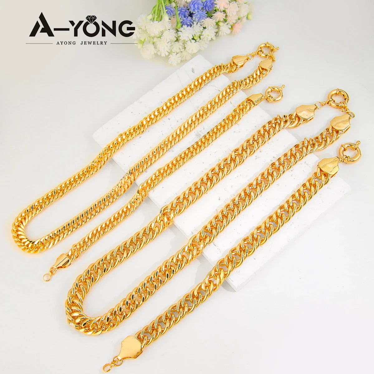 Set di gioielli Hip Hop di lusso placcato oro 21k Dubai Fashoin Collana a catena cubana Arabo Donna Uomo Punk Evento Gioielli per feste