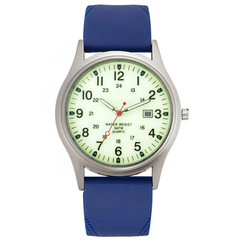 Orologi economici di marca da uomo Studenti Moda Casual Cinturino in silicone Sport Militare Data Orologio da polso al quarzo Nero Relogio Masculino