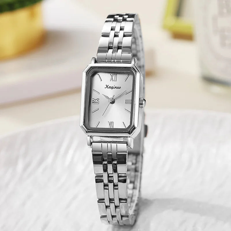 Orologio rettangolare in oro da donna cinturino regolabile in acciaio inossidabile orologio da donna regalo di lusso orologi da polso al quarzo Relojes Para Mujer