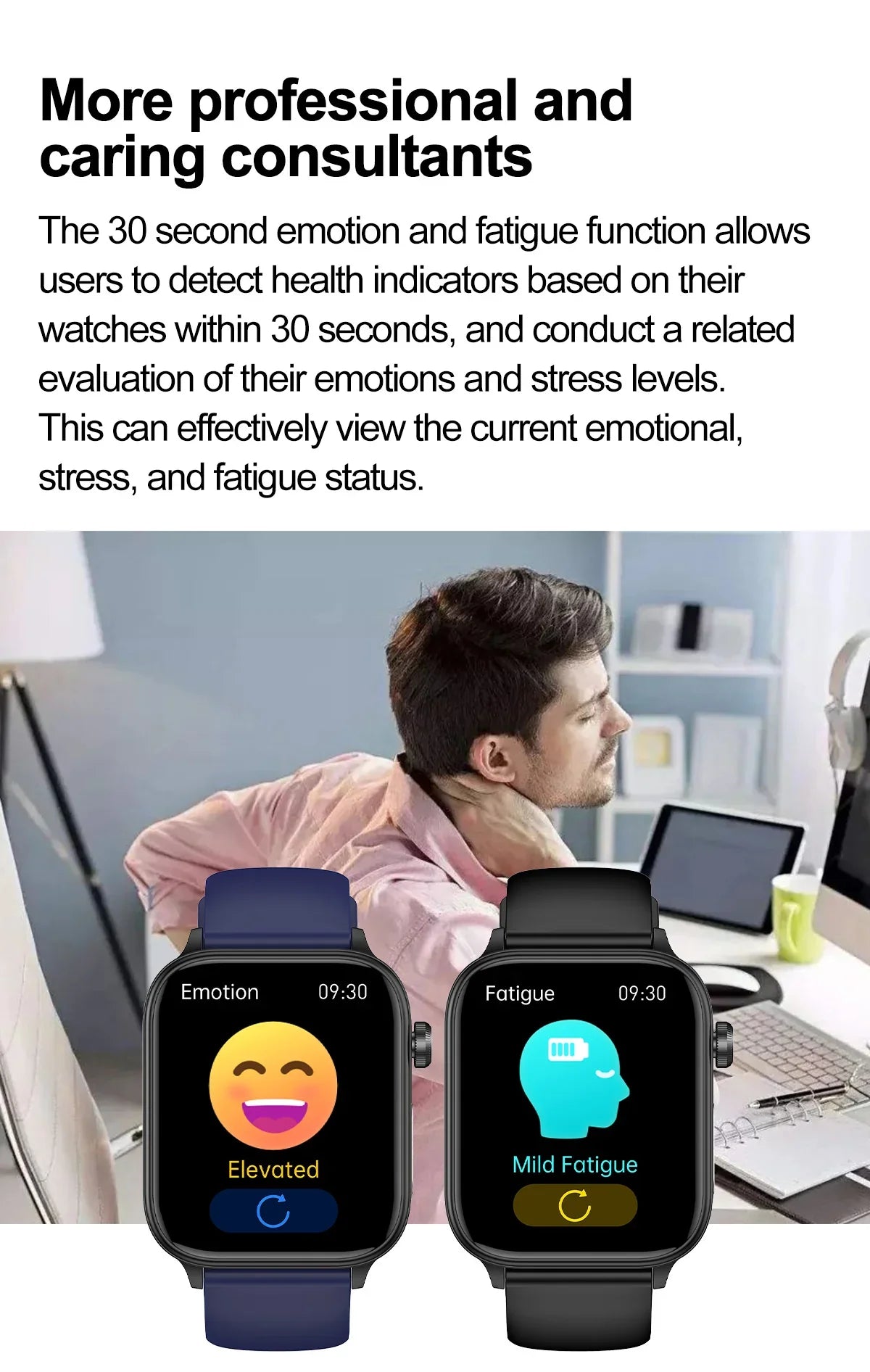 2025 Nuovo AI Diagnosi Lipidi nel sangue Acido urico Test di composizione corporea Smart Watch per uomo ECG + PPG Chiamata Bluetooth Salute Smartwatch