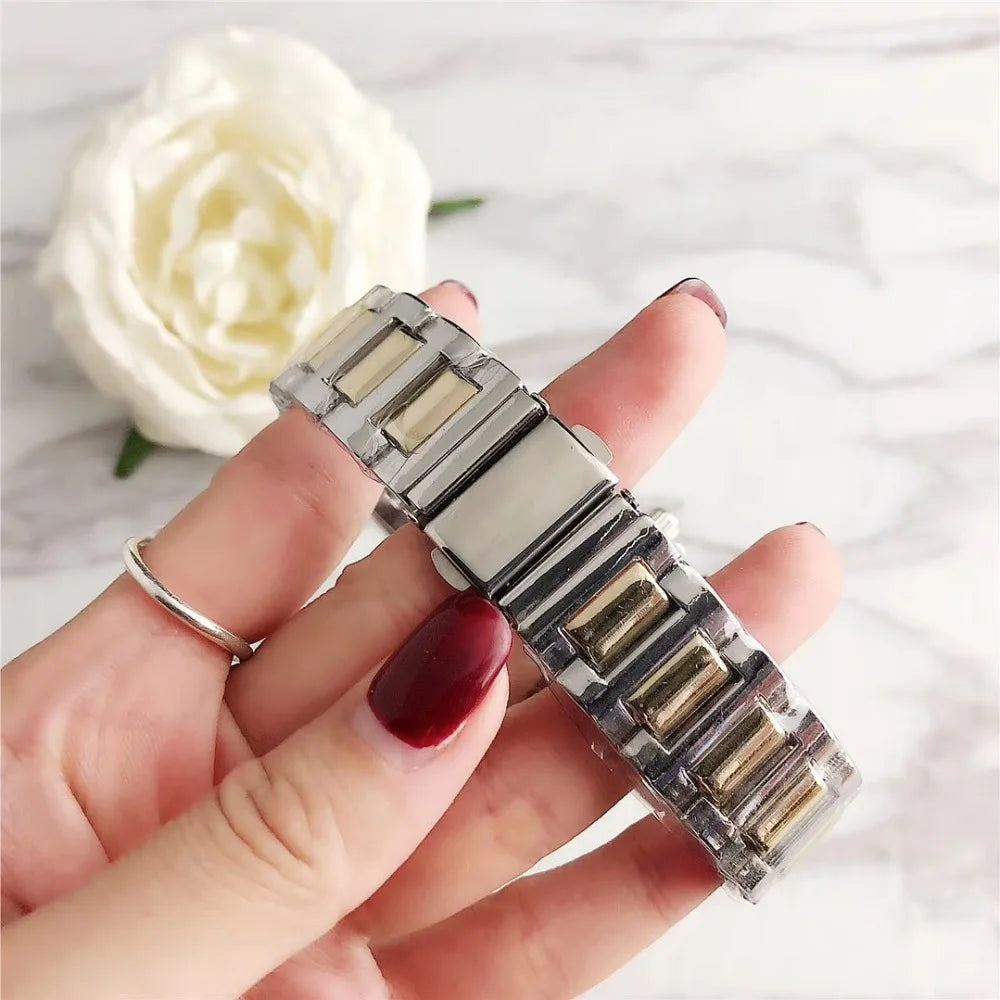 CONTENA Orologi eleganti di lusso per donna Orologio da donna in acciaio inossidabile Orologio da polso da donna alla moda Orologio al quarzo Reloj Mujer