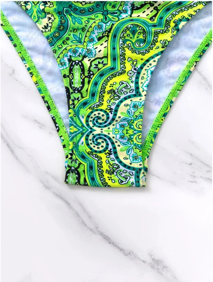 Sexy Push Up Bikini 2024 Costume da bagno donna Due pezzi Costumi da bagno Perizoma femminile Bikini Set Nuoto per costumi da bagno Biquini brasiliano