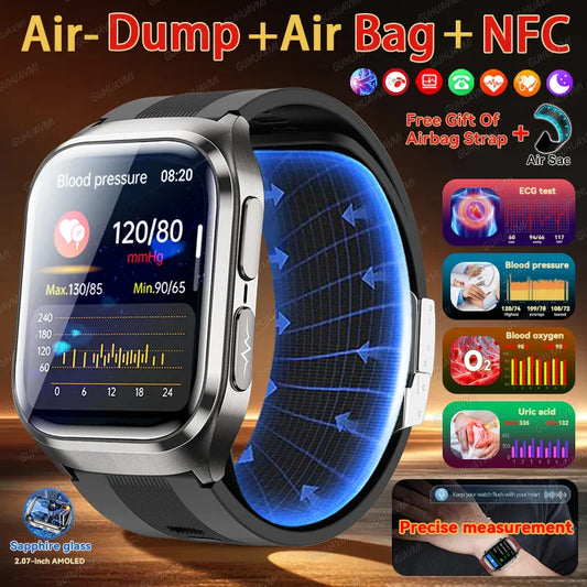 2026 Nuovo aggiornamento AI diagnostico Airbag pressione sanguigna precisa salute SmartWatch acido urico ECG lipidi nel sangue Smartwatch uomo donna