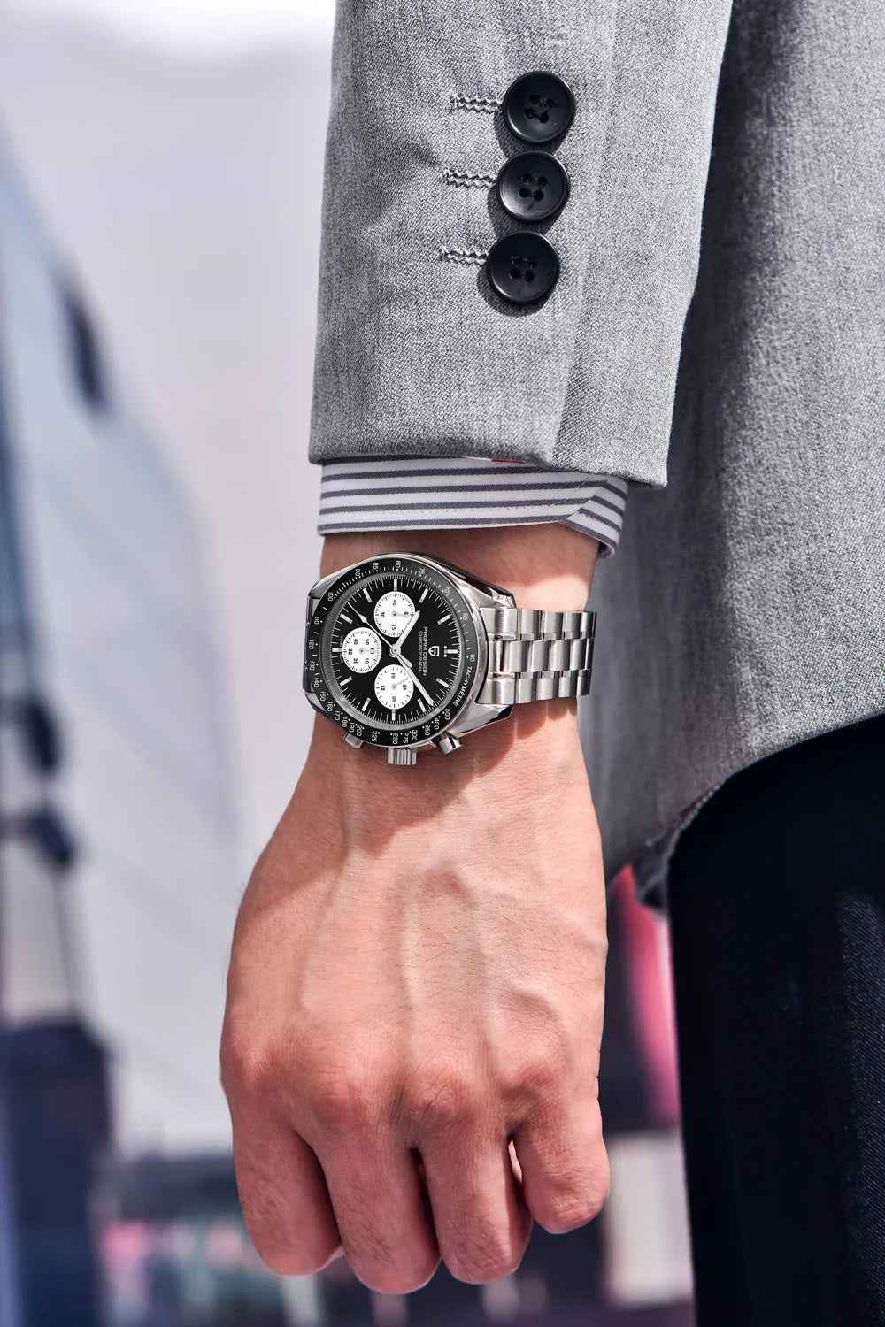 Nuovo Orologio da Uomo PAGANI DESIGN Golden Moon 2026, Orologio al Quarzo di Lusso, Cronografo Sportivo, Vetro Zaffiro AR, Impermeabile, Regalo