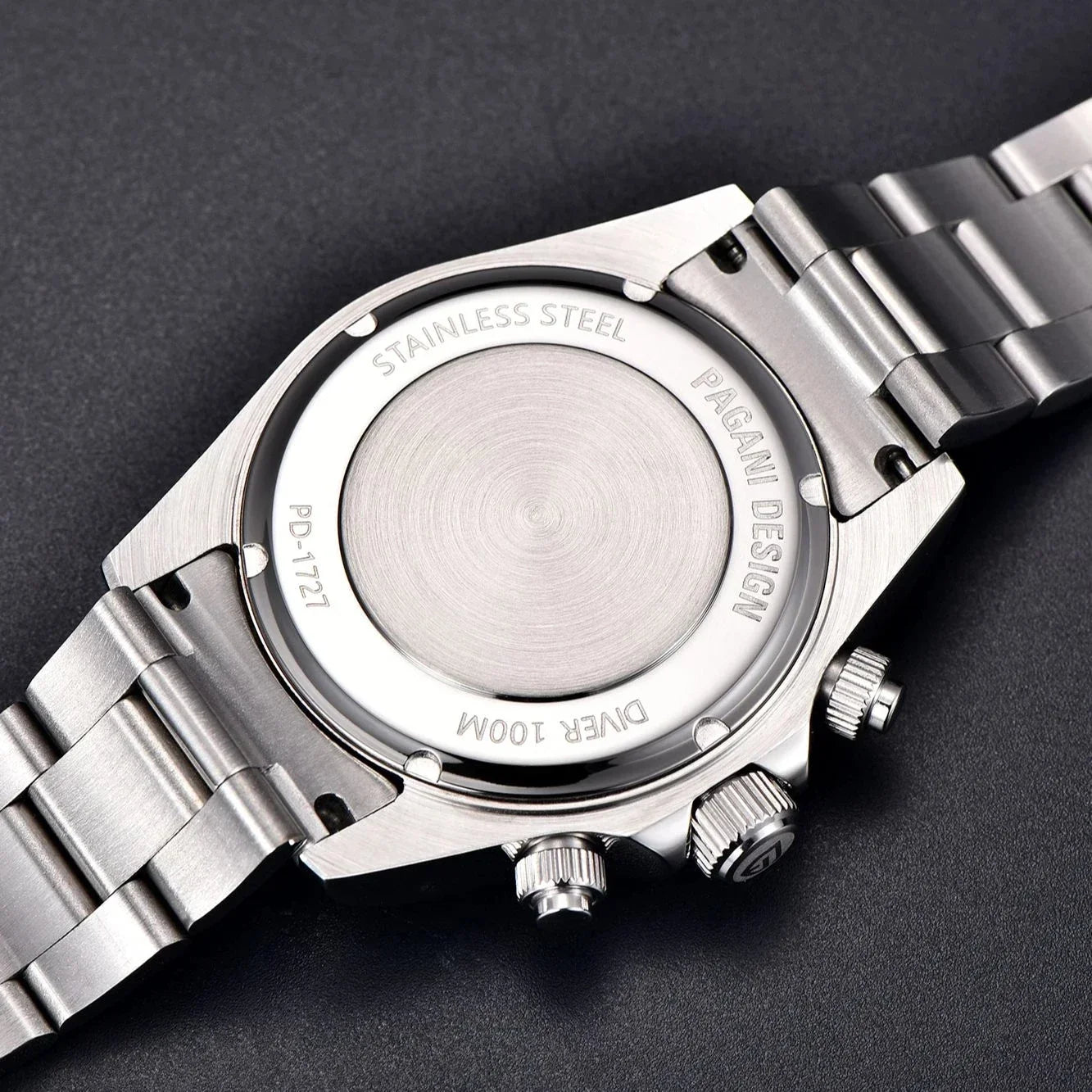 PAGANI DESIGN Nuovo orologio da polso al quarzo da uomo con lunetta in acciaio inossidabile, cronografo di lusso con vetro zaffiro VK63, orologio da uomo reloj hombre
