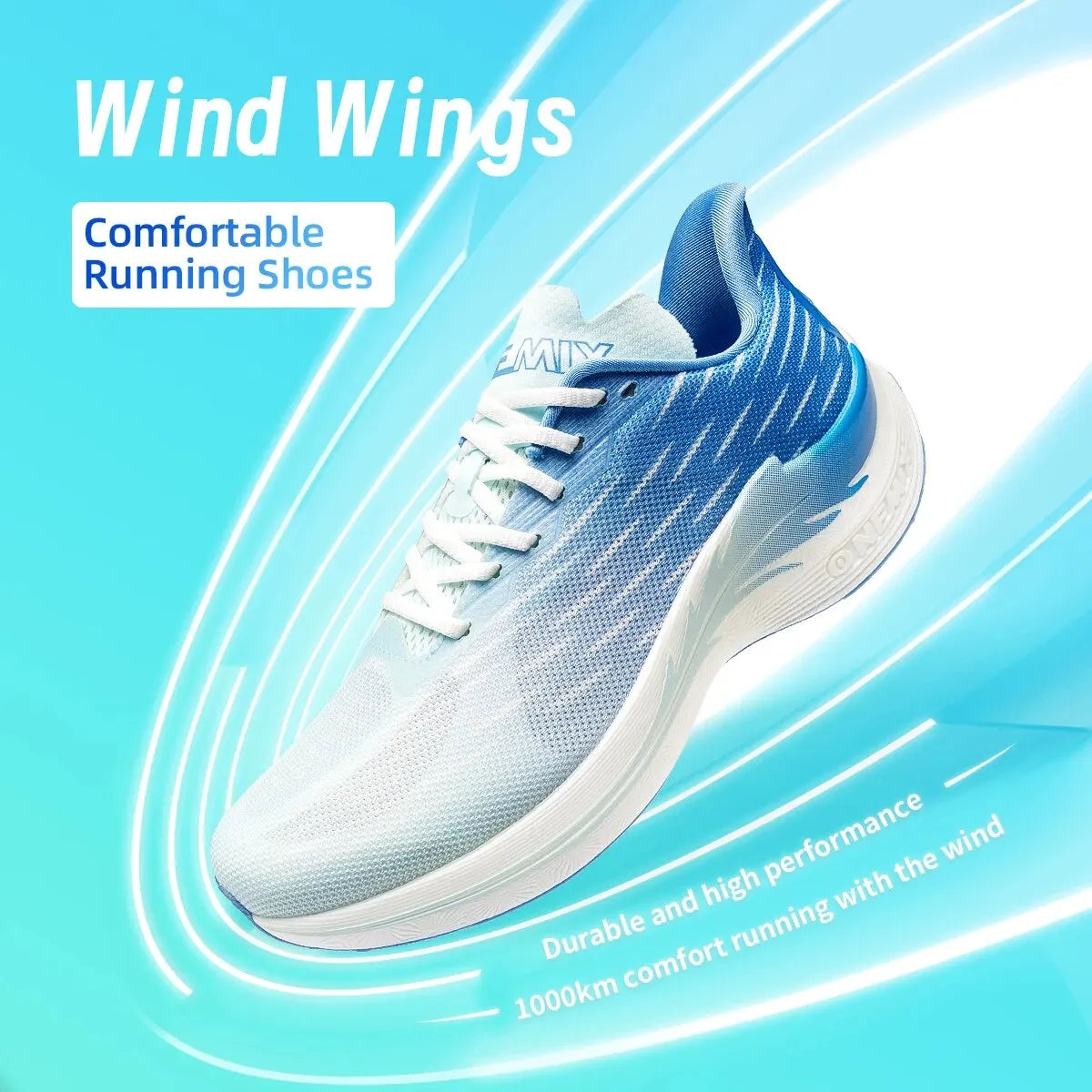 Scarpe da Corsa Traspiranti Onemix 2026 Wind Wings per Uomo e Donna, Ideali per Maratona, Sport e Attività all'Aperto