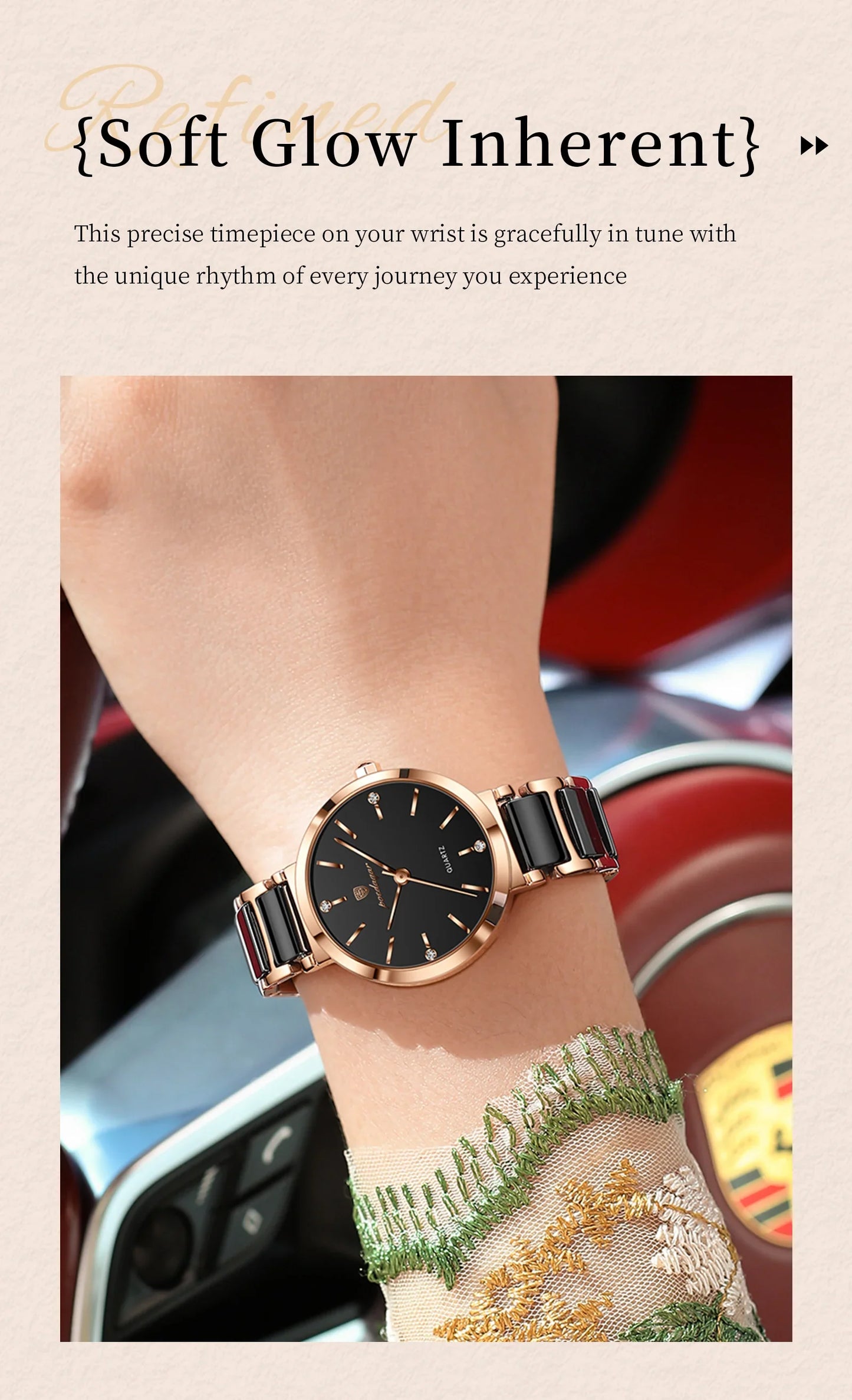 Orologio di lusso POEDAGAR Top Diamond per donna, orologio al quarzo da donna di alta qualità, impermeabile, in acciaio inossidabile, con scatola.