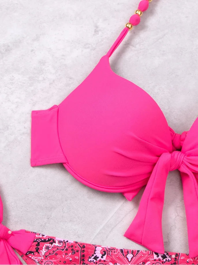 Sexy Push Up Bikini 2024 Costume da bagno donna Due pezzi Costumi da bagno Perizoma femminile Bikini Set Nuoto per costumi da bagno Biquini brasiliano