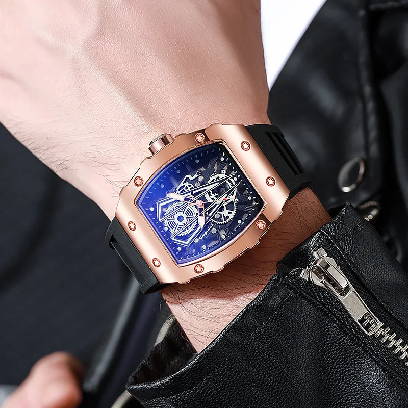 1/2PCS Casual cinturino in silicone orologi sportivi da uomo di lusso quadrante grande orologio al quarzo da uomo Reloj Hombre (senza scatola)