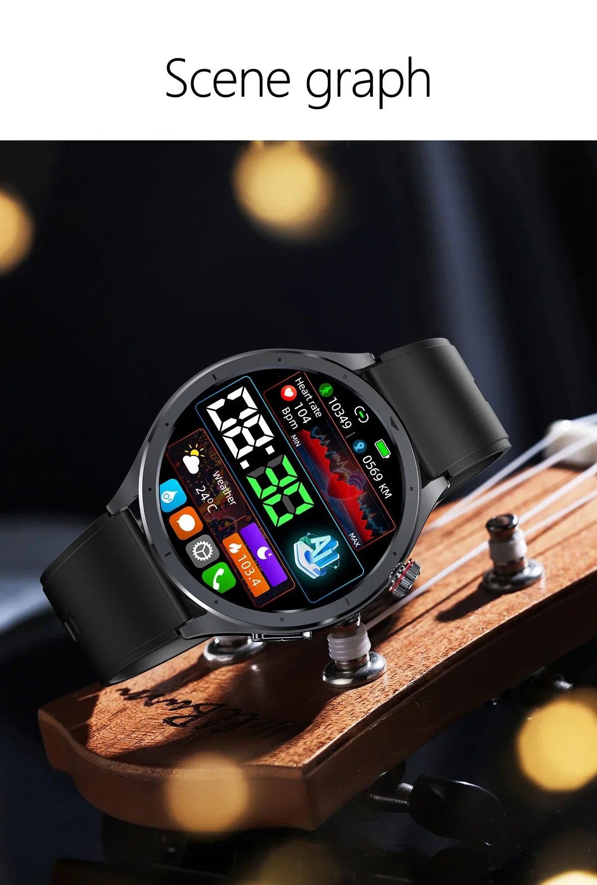 Nuovo Smartwatch 2026 per Analisi del Grasso Corporeo, ECG+PPG, Acido Urico, Pressione Sanguigna, Ossigeno nel Sangue, Orologio con Chiamate per Uomini e Donne