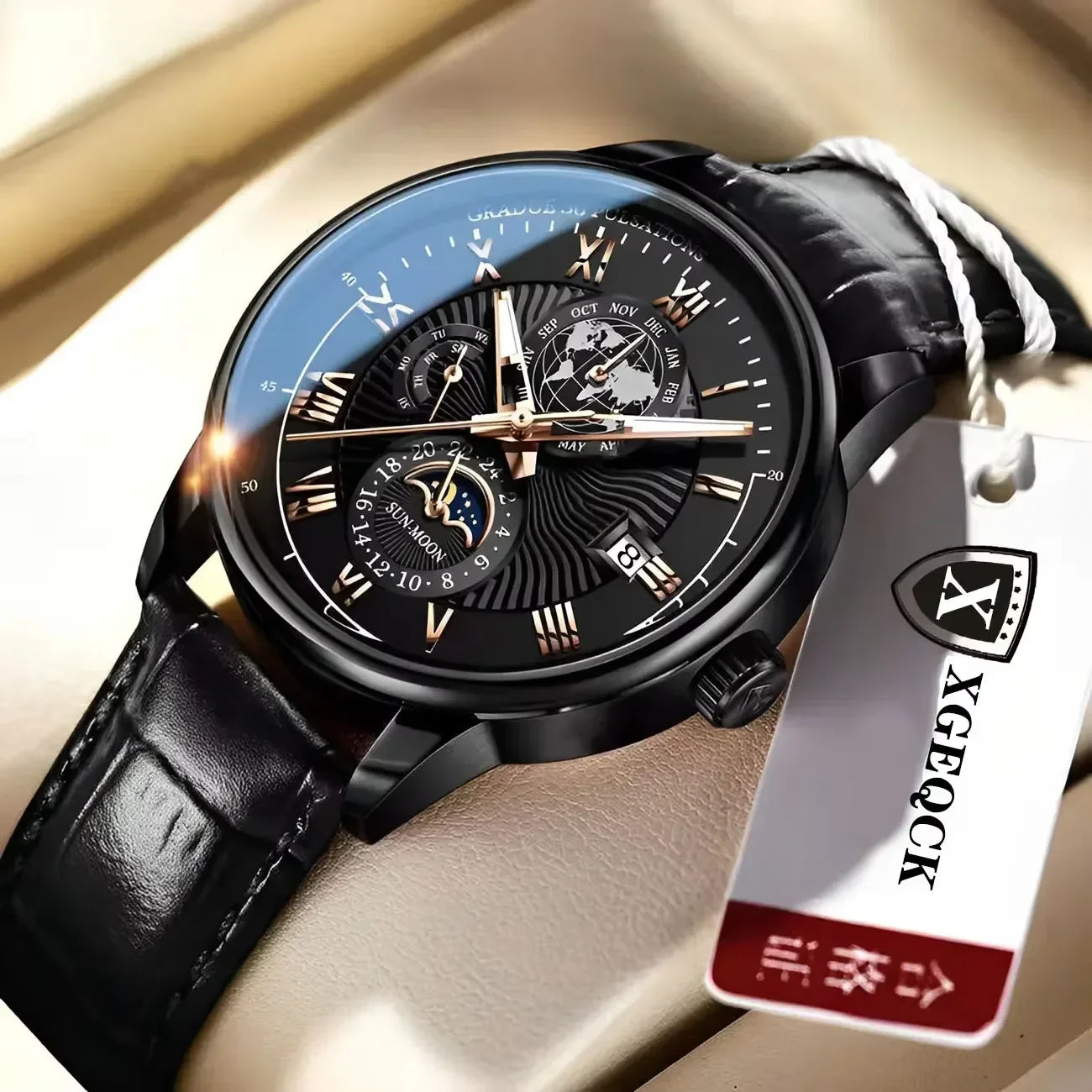 2024 Orologio da uomo alla moda Orologio da polso da uomo sportivo di lusso alla moda Orologio da uomo al quarzo con data in pelle luminosa impermeabile Orologio da uomo