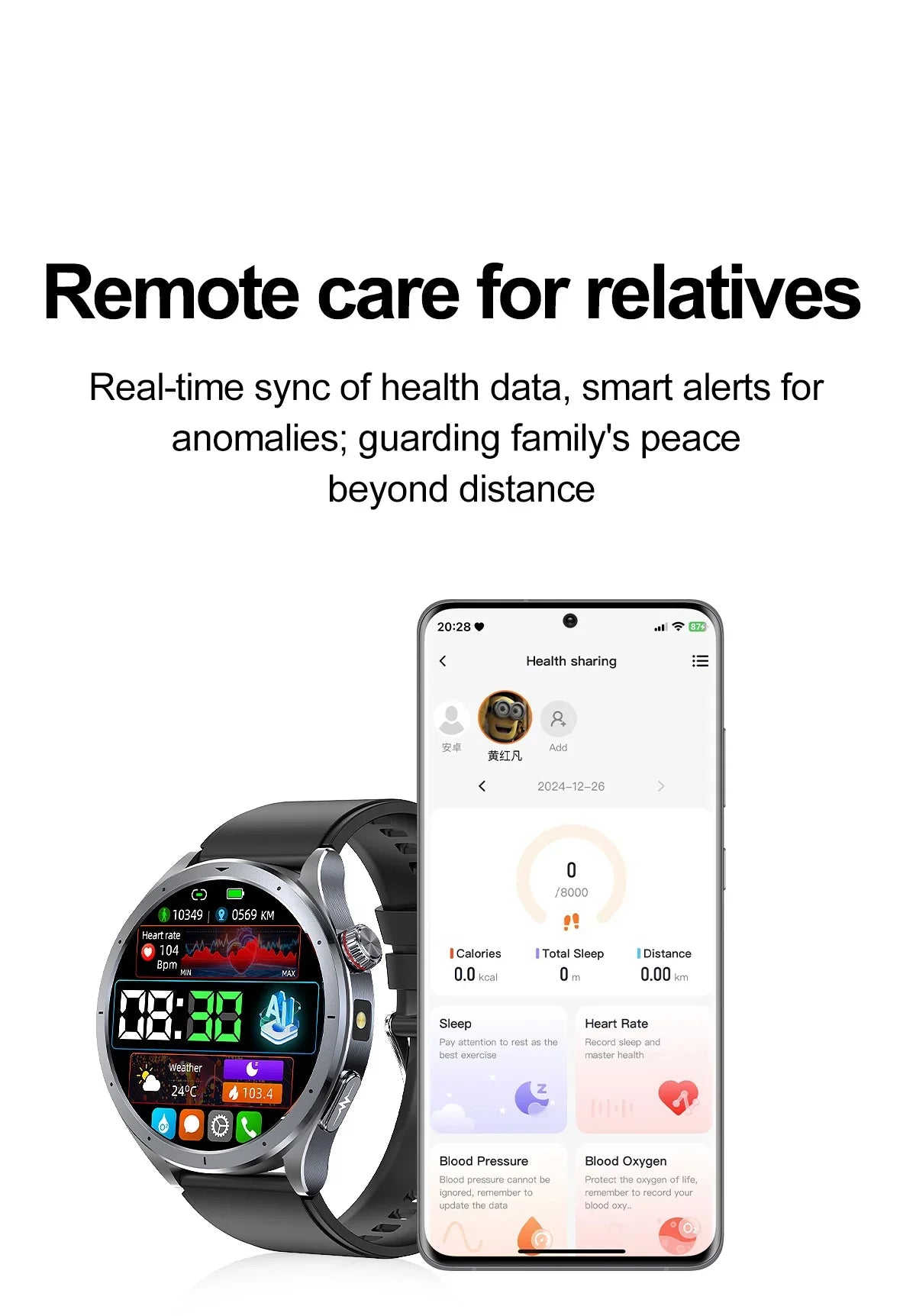 Nuovo Smartwatch 2026 per Analisi del Grasso Corporeo, ECG+PPG, Acido Urico, Pressione Sanguigna, Ossigeno nel Sangue, Orologio con Chiamate per Uomini e Donne