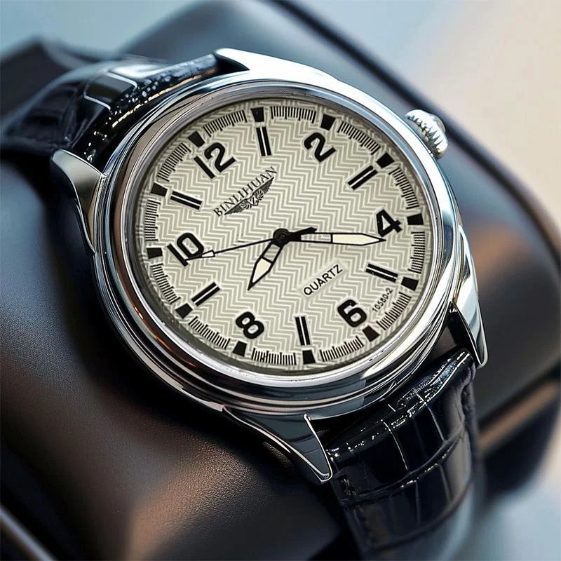 Orologio da polso da uomo delle migliori marche Orologio da uomo impermeabile da lavoro di lusso per uomo Orologio al quarzo Orologi da uomo in pelle reloj + scatola regalo da uomo