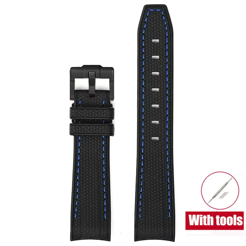 Cinturino in gomma per Swatch X Omega Joint MoonSwatch Cinturino sportivo impermeabile da 20 mm Cinturino con estremità curva in silicone per uomo donna