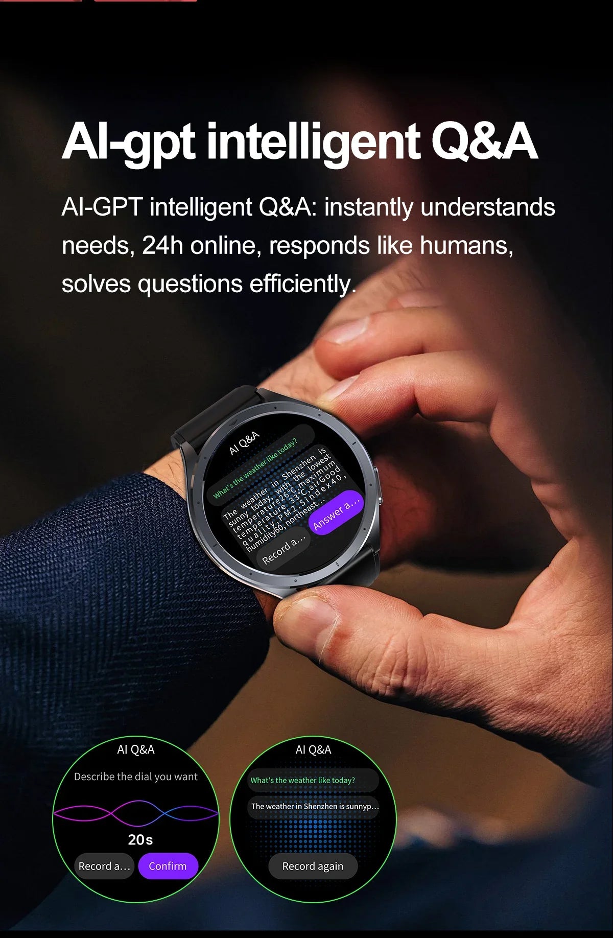 Nuovo Smartwatch 2026 per Analisi del Grasso Corporeo, ECG+PPG, Acido Urico, Pressione Sanguigna, Ossigeno nel Sangue, Orologio con Chiamate per Uomini e Donne