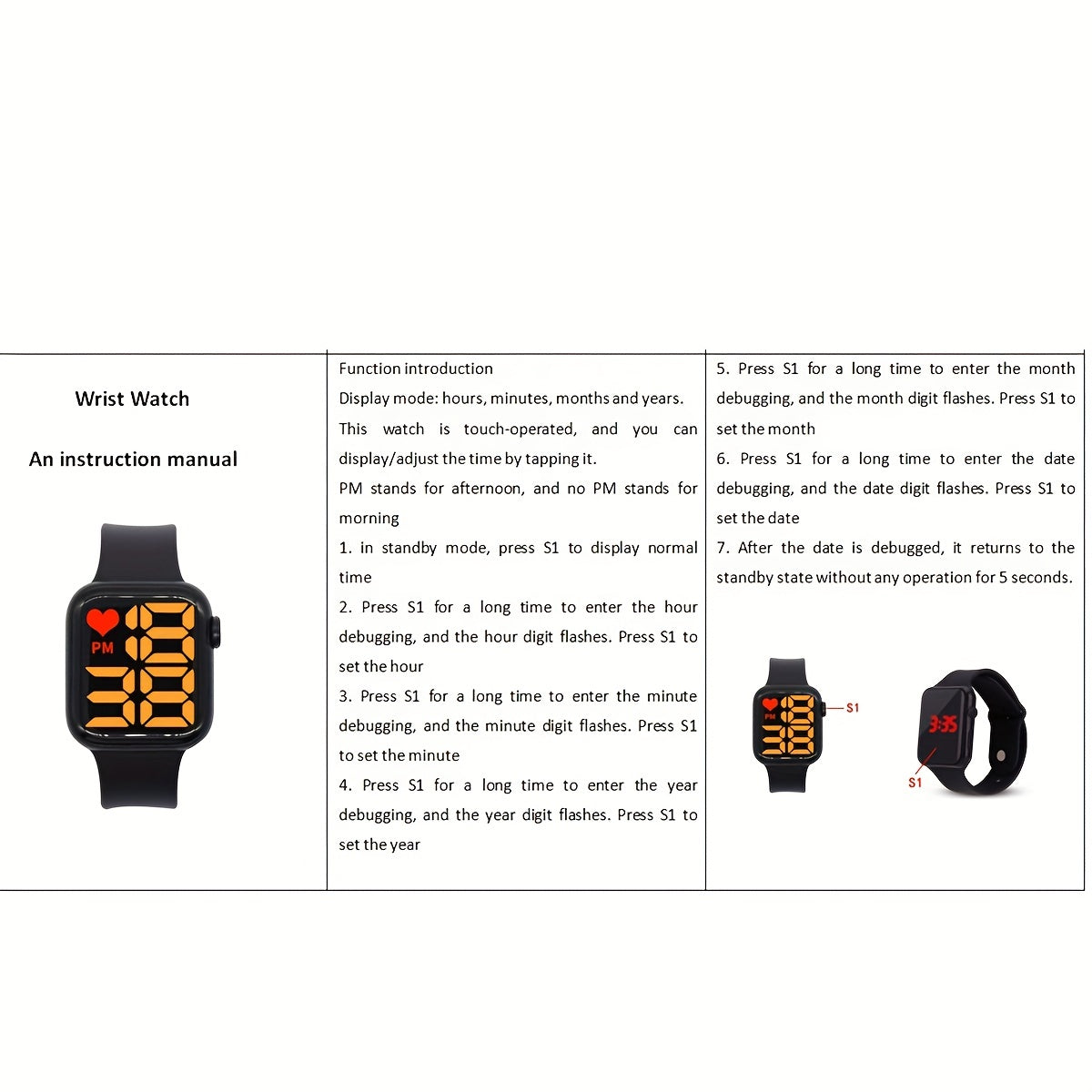 2 pezzi orologio per coppie display a LED orologio elettronico sportivo orologio da polso digitale in silicone per donna uomo regalo di San Valentino per lei