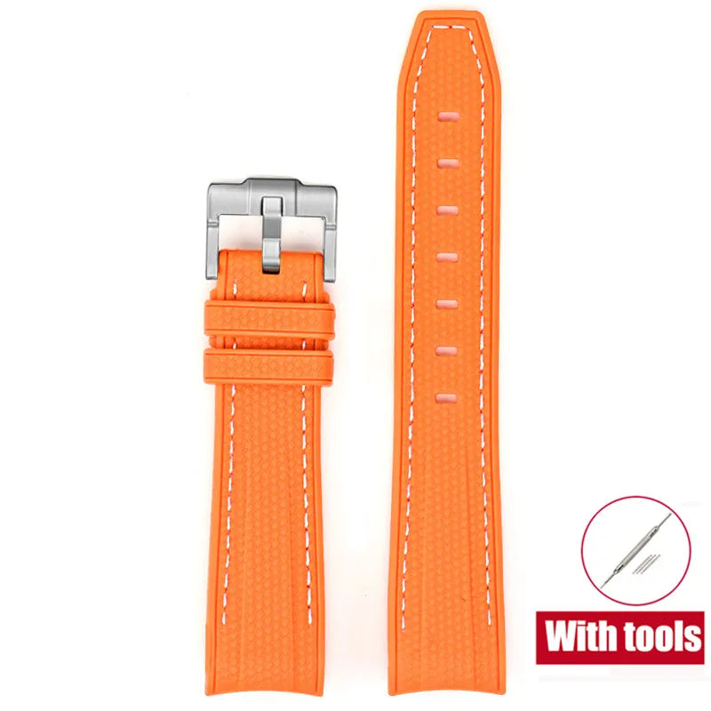 Cinturino in gomma per Swatch X Omega Joint MoonSwatch Cinturino sportivo impermeabile da 20 mm Cinturino con estremità curva in silicone per uomo donna