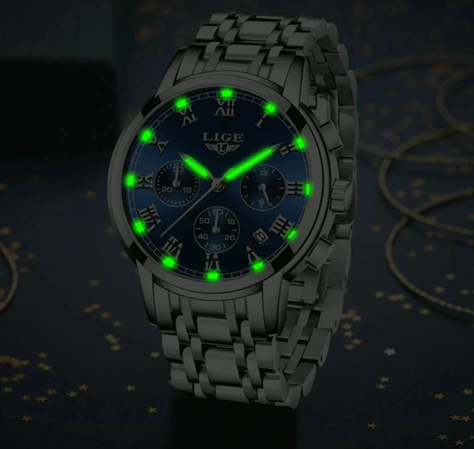LIGE 2024 nuove donne di moda orologi da donna top brand di lusso creativo bracciale da donna in acciaio orologi orologio impermeabile al quarzo femminile