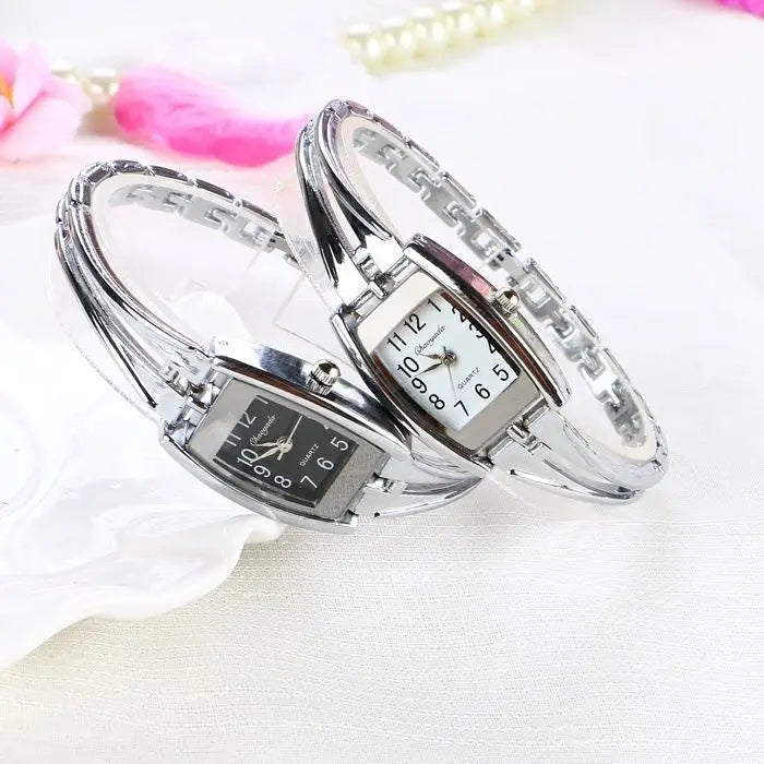 I più nuovi braccialetti per orologi da polso da donna Orologi da donna in acciaio inossidabile di moda Orologio da donna al quarzo Orologi Reloj Mujer