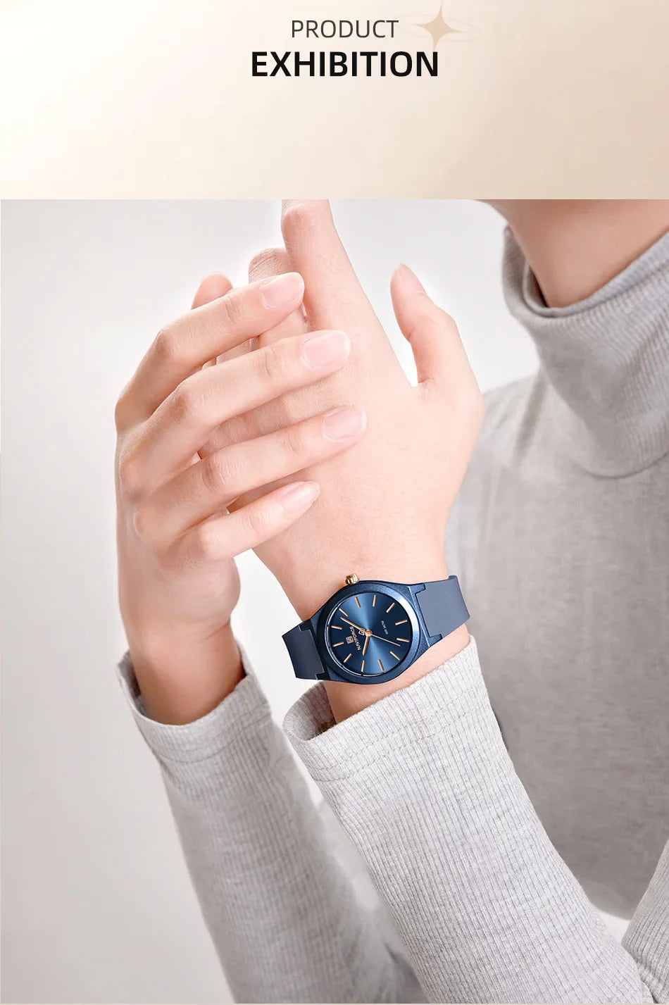 NAVIFORCE 2025 Orologi moda donna Orologio al quarzo Sport Cinturino in silicone Orologi da polso da donna Orologio semplice Regalo relogios feminino