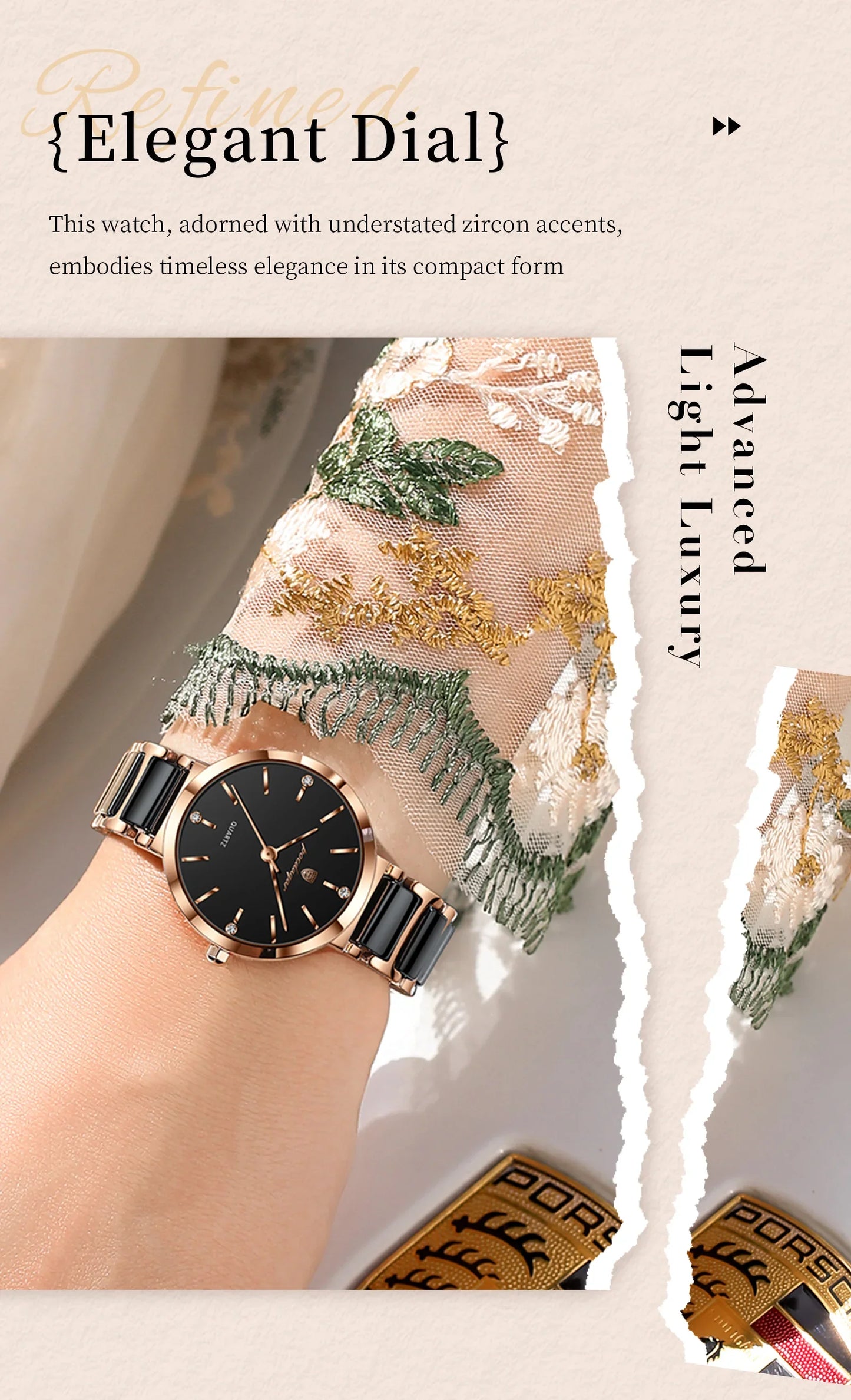 Orologio di lusso POEDAGAR Top Diamond per donna, orologio al quarzo da donna di alta qualità, impermeabile, in acciaio inossidabile, con scatola.
