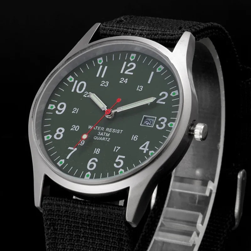 Ragazzi marca orologi economici uomo moda casual cinturino in nylon sport esercito regali data orologio da polso al quarzo fluorescente Relogio Masculino