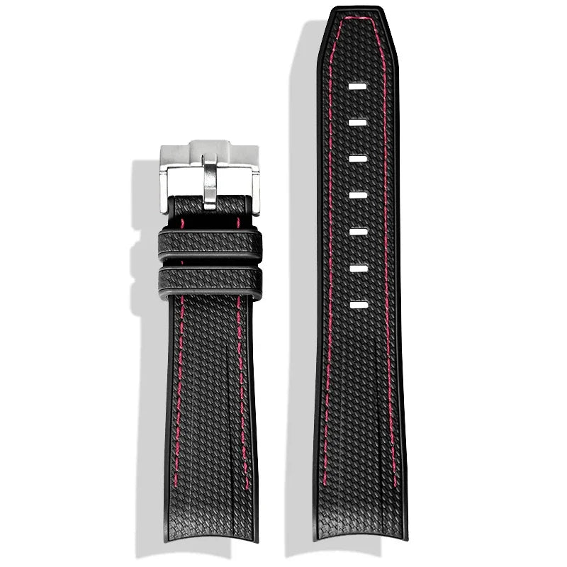 Cinturino in gomma per Swatch X Omega Joint MoonSwatch Cinturino sportivo impermeabile da 20 mm Cinturino con estremità curva in silicone per uomo donna