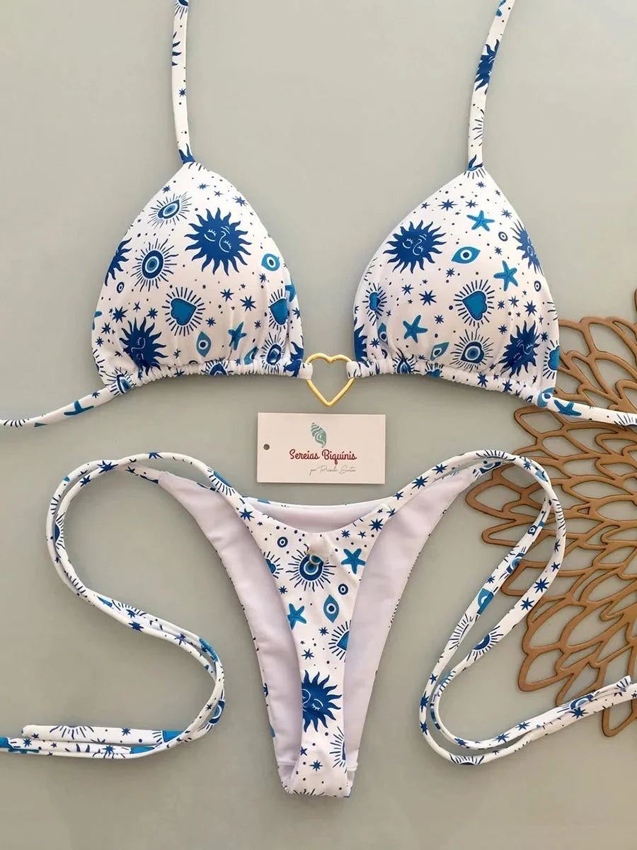 Micro Bikini 2026 Costume da bagno donna Nuovo costume da bagno sexy Halter Bikini Set brasiliano Biquini Perizoma femminile Beachwear Party Wear