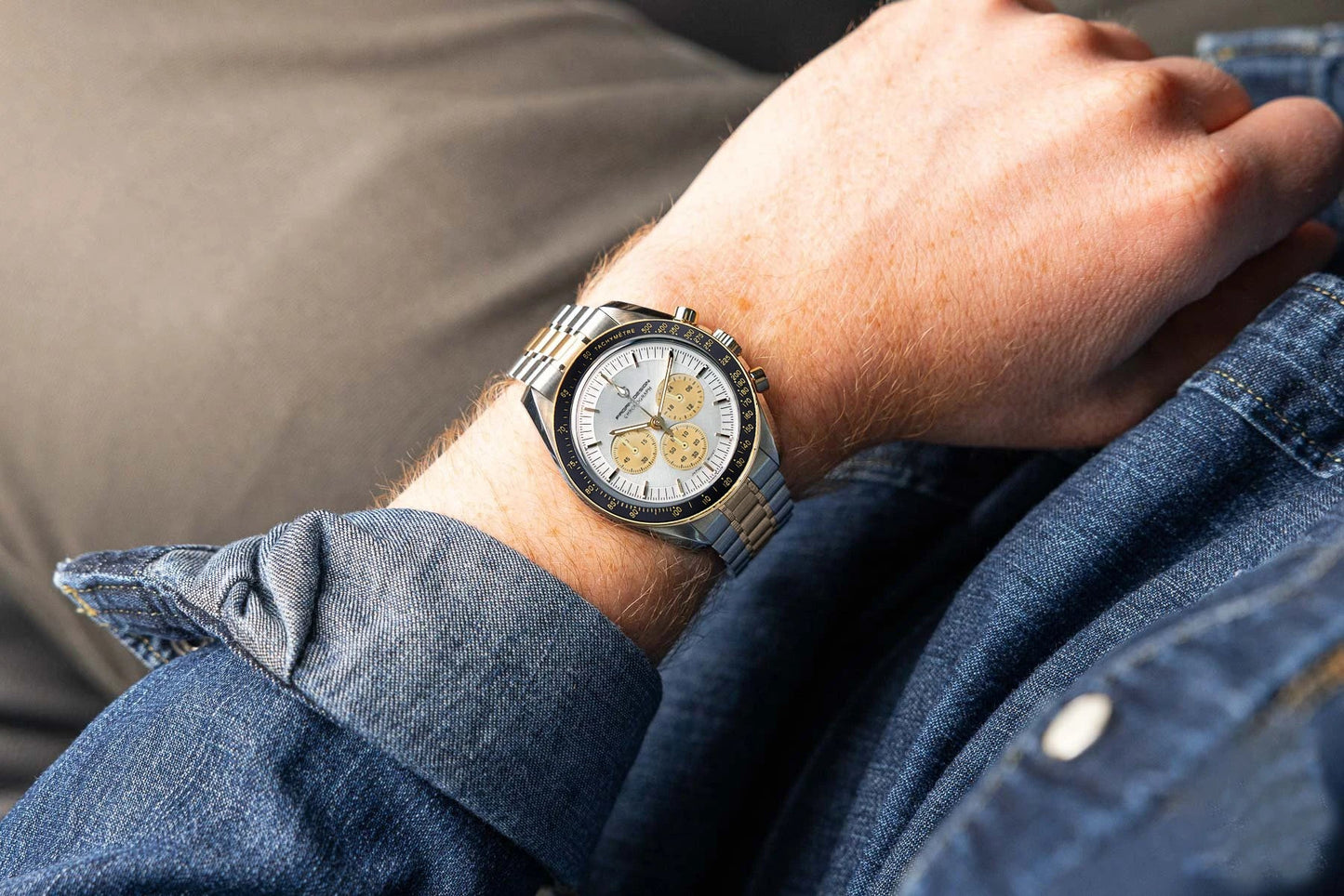 PAGANI DESIGN 500 Orologio da Uomo di Lusso con Cronografo Sportivo, Quadrante Tondo, Vetro Zaffiro AR, Movimento Giapponese, Acciaio 316L, Luminoso