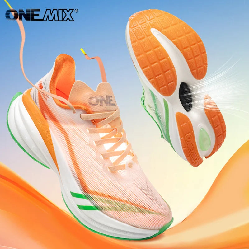 ONEMIX 2025 Estate Autunno Scarpe da corsa per uomo Design leggero Maratona ad asciugatura rapida Supporto per assorbimento degli urti Scarpe da ginnastica maschili