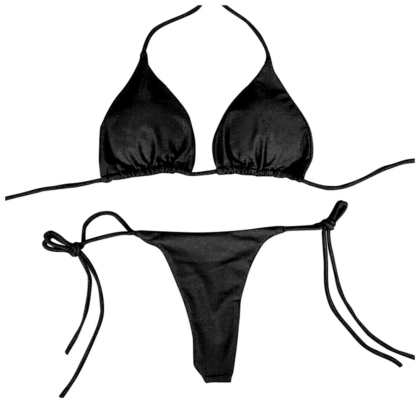 Costume da Bagno Estivo da Donna, Set Bikini Sexy con Reggiseno Imbottito Push-up e Perizoma, Due Pezzi, Abbigliamento da Spiaggia, Costume da Bagno Femminile Sexy