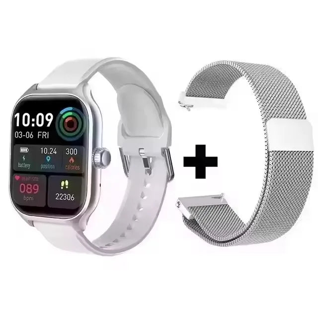 Smartwatch 2025 per Android e iOS, Schermo a Colori da 2,01 Pollici, Risposta alle Chiamate Bluetooth, Orologio Fitness Tracker per Donne e Uomini