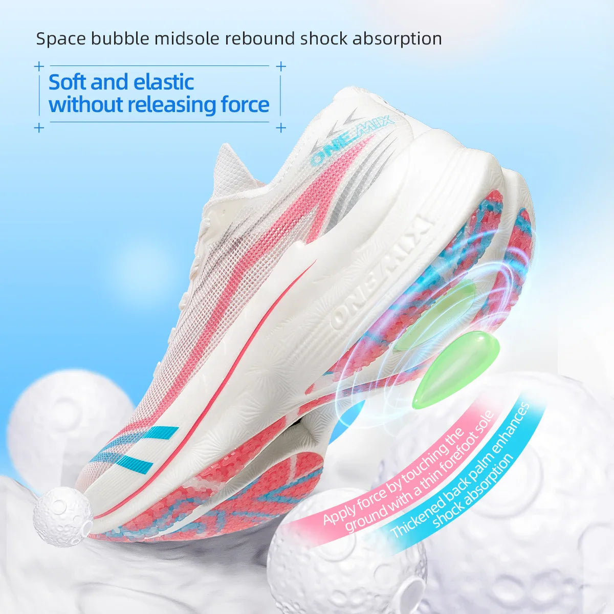 ONEMIX 2026 Tupo Nuove Scarpe da Corsa Marathon con Piastra in Carbonio, Supporto Stabile per Assorbimento degli Urti, Sneakers Ultraleggere con Rimbalzo