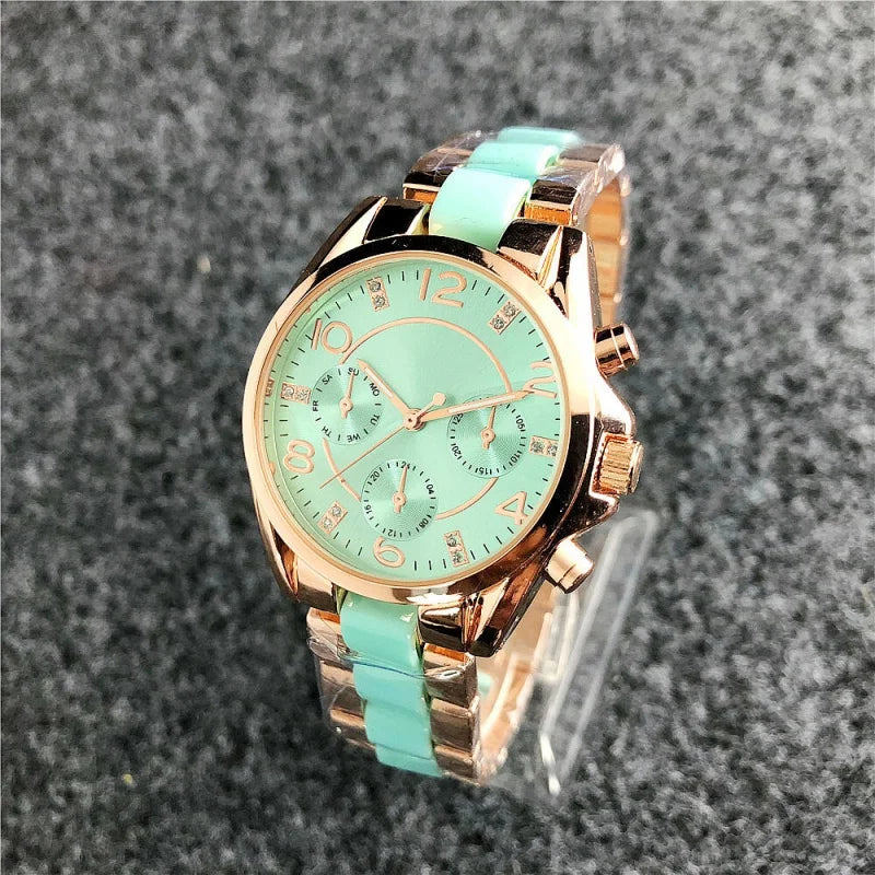 Nuovi orologi da polso da donna in acciaio inossidabile, orologi al quarzo da donna, orologi eleganti da donna di marca di lusso, orologi da donna